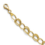 Load image into Gallery viewer, Leslie's 10K Yellow Gold Flat Curb Link Bracelet5257-7