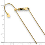 Load image into Gallery viewer, Leslie's 10K Yellow Gold .8 mm Adjustable Wheat Chain5278-22