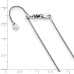 Load image into Gallery viewer, Leslie's 10K White Gold .8 mm Adjustable Wheat Chain5279-30