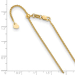 Load image into Gallery viewer, Leslie's 10K Yellow Gold 1.35 mm Adjustable Wheat Chain5280-22