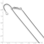 Load image into Gallery viewer, Leslie's 10K White Gold 1.35 mm Adjustable Wheat Chain5281-30