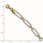 Load image into Gallery viewer, Leslie's 10K Two-tone D/C Bracelet5670-7