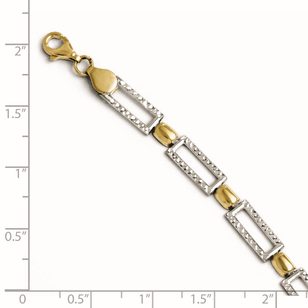 Leslie's 10K Two-tone D/C Bracelet5670-7