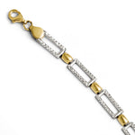 Load image into Gallery viewer, Leslie's 10K Two-tone D/C Bracelet5670-7