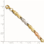 Load image into Gallery viewer, Leslie's 10K w/Rose & White Rhodium Bracelet5684-7