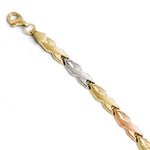 Load image into Gallery viewer, Leslie's 10K w/Rose & White Rhodium Bracelet5684-7