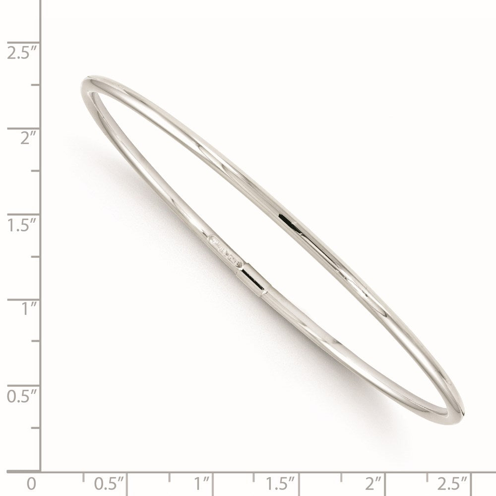 Leslie's 10K White Gold Slip-On Bangle5699-7