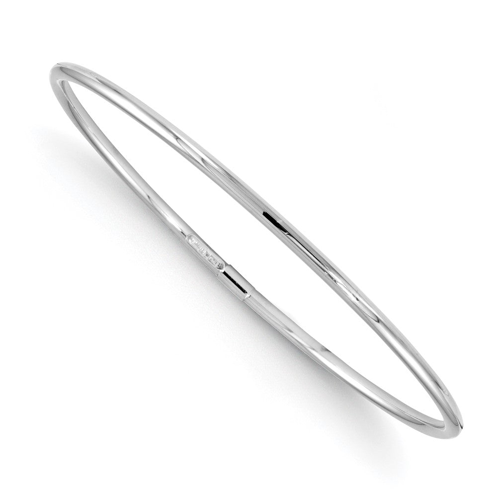 Leslie's 10K White Gold Slip-On Bangle5699-7