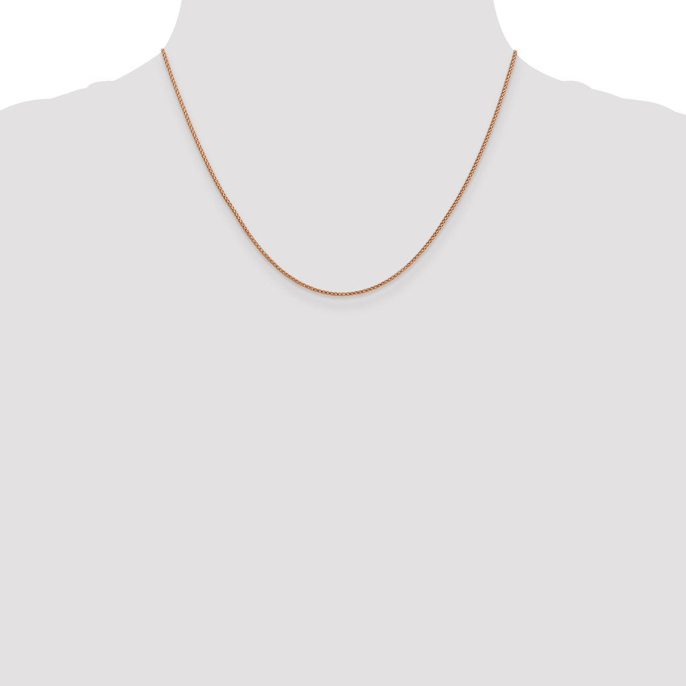 Leslie's 14K Rose Gold .95 mm D/C Open Franco Chain7215-18