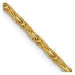Load image into Gallery viewer, Leslie's 14K 1.6 mm D/C Open Long Link Franco Chain7224-20
