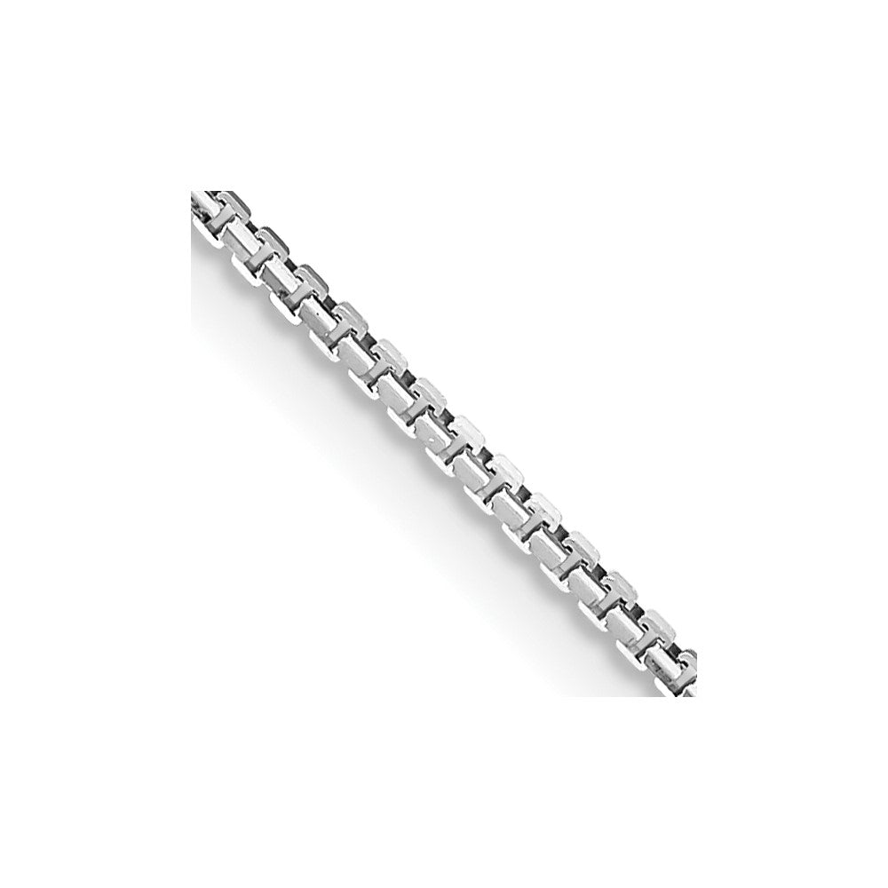 Leslie's 14K White Gold 1.10 mm Concave Box Chain7263-20