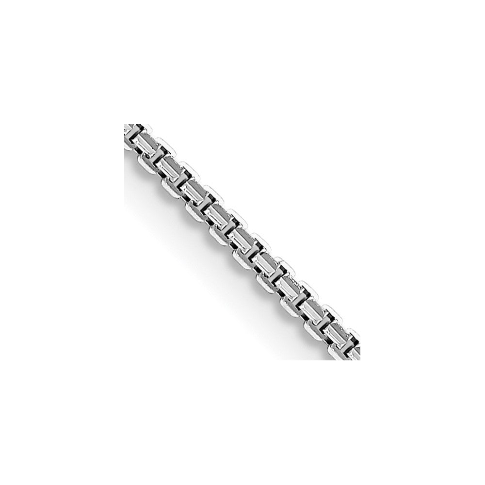 Leslie's 14K White Gold 1.2 mm Concave Box Chain7265-24