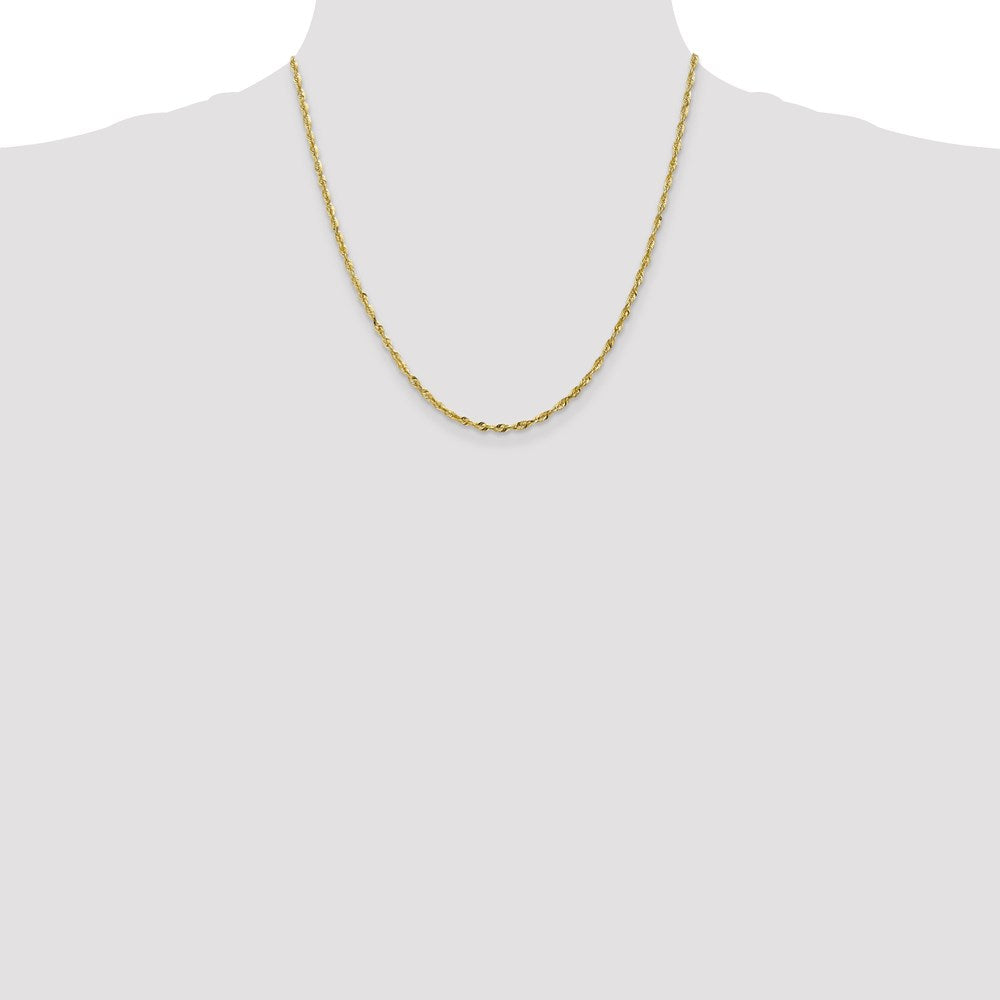 Leslie's 10K 2.5mm Diamond-Cut Lightweight Rope Chain8052-20
