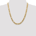 Load image into Gallery viewer, Leslie's 10K Yellow Gold 7.5mm Concave Figaro Chain8103-22
