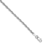 Load image into Gallery viewer, Leslie's 10K White Gold 2.5mm Diamond-Cut Lightweight Rope Chain8123-8