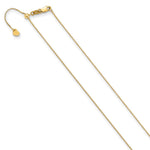 Load image into Gallery viewer, Leslie's 10K Adjustable .7MM Baby Box Chain8206-22