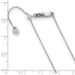 Load image into Gallery viewer, Leslie's 10K White Gold Adjustable .7MM Baby Box Chain8207-22