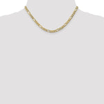 Load image into Gallery viewer, Leslie's 10K 5.35mm Semi-Solid Figaro Chain8234-16