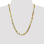 Load image into Gallery viewer, Leslie's 10K 7.0mm Semi-Solid Curb Link Chain8243-24