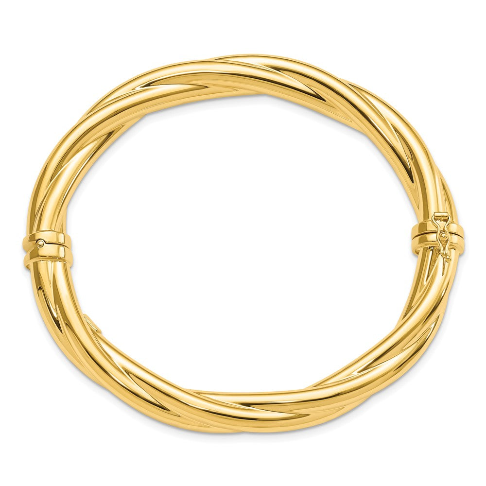 Leslie's 14K Polished Twisted Hinged BangleBR3