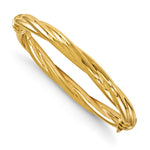 Load image into Gallery viewer, Leslie's 14K Polished Twisted Hinged BangleBR3