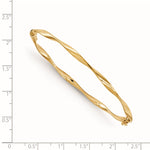 Load image into Gallery viewer, Leslie's 14K Polished Twisted Hinged BangleBW8