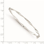 Load image into Gallery viewer, Leslie's 14K White Gold Polished Twisted Hinged BangleBW9
