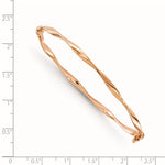 Load image into Gallery viewer, Leslie's 14K Rose Gold Polished Twisted Hinged BangleBX1