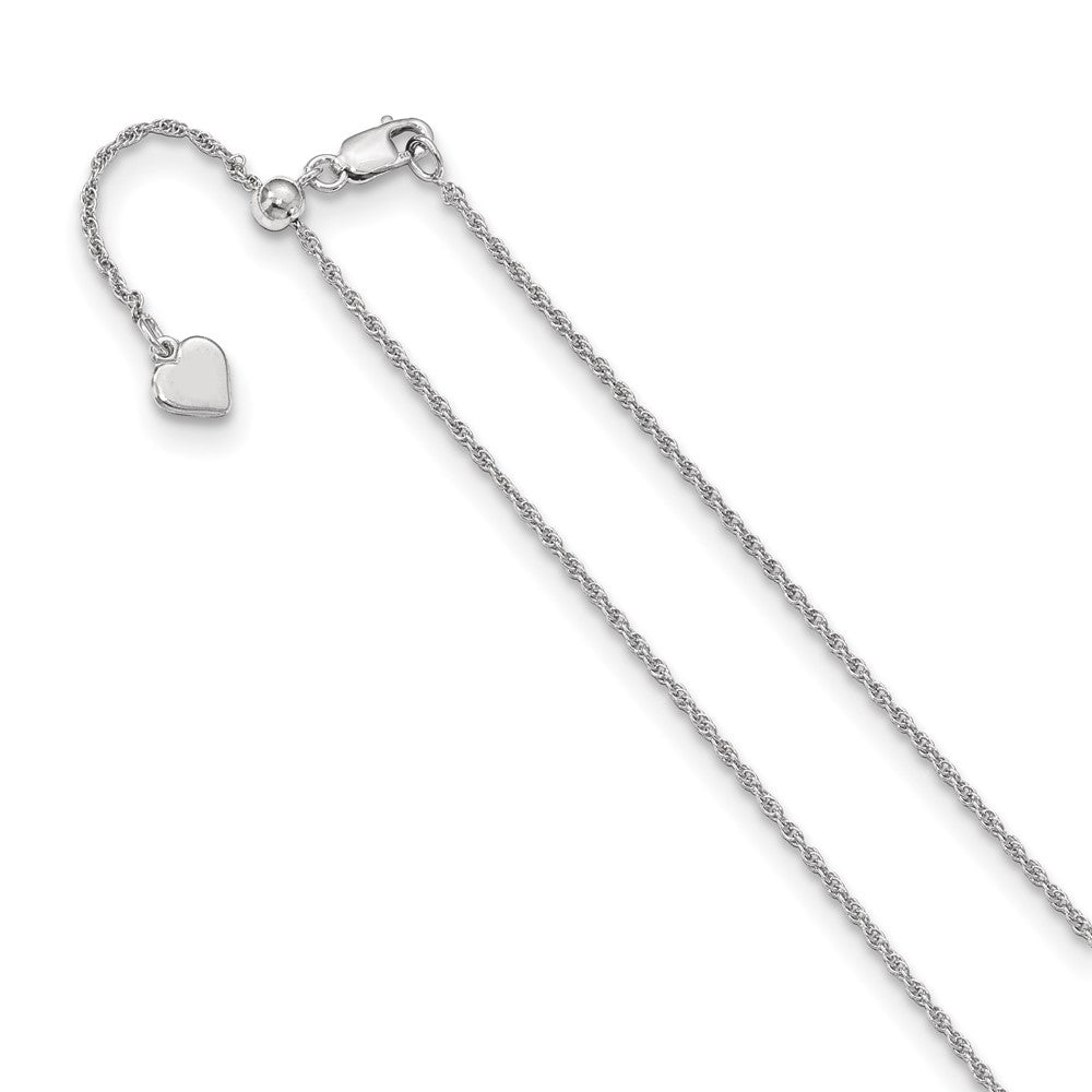 Leslie's Sterling Silver 1.35 mm Adjustable Loose Rope ChainFC24-30