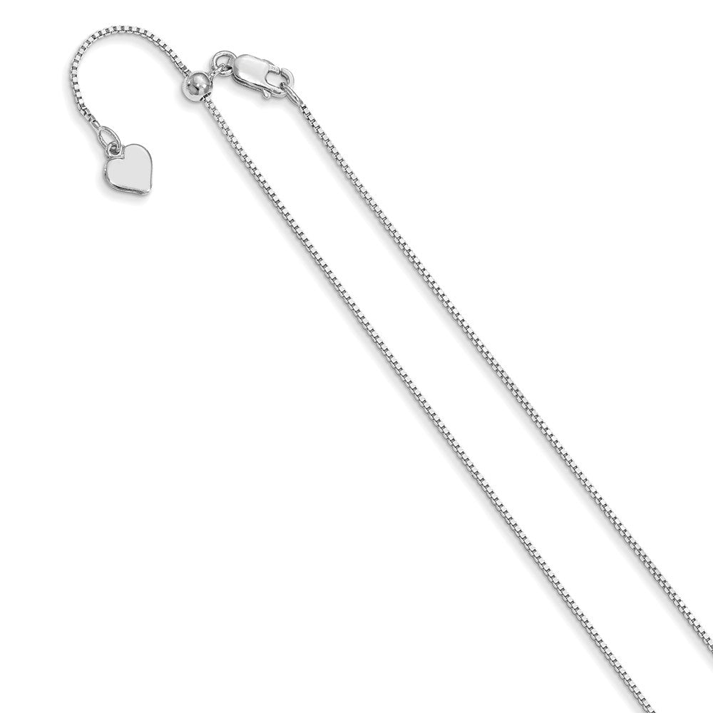 Leslie's Sterling Silver .85 mm Adjustable Box ChainFC29-22