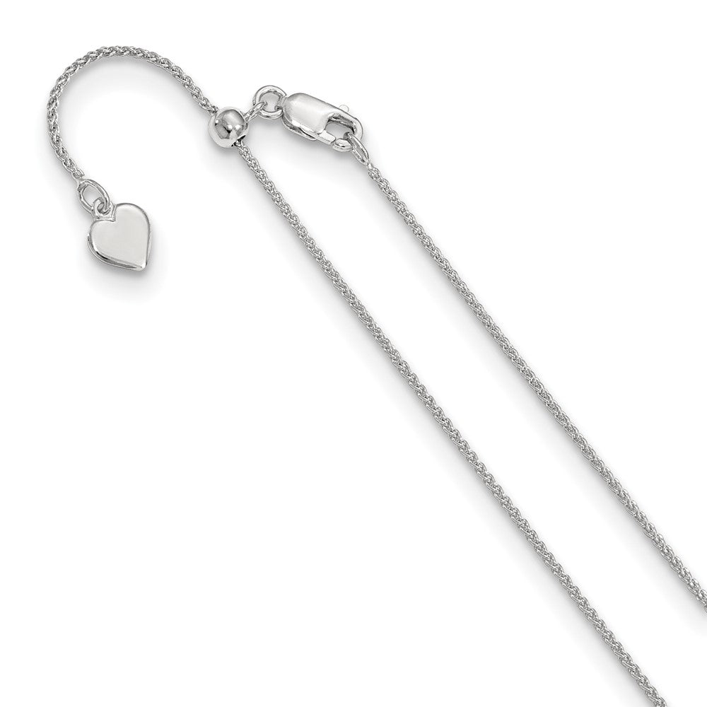 Leslie's Sterling Silver 1 mm Adjustable Spiga ChainFC32-36