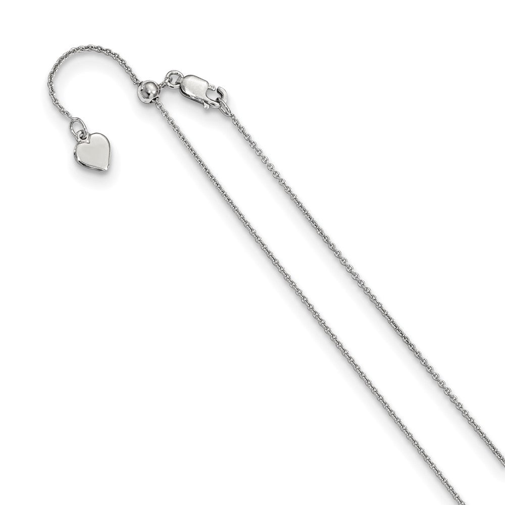 Leslie's Sterling Silver .95 mm Adjustable Rolo ChainFC36-30