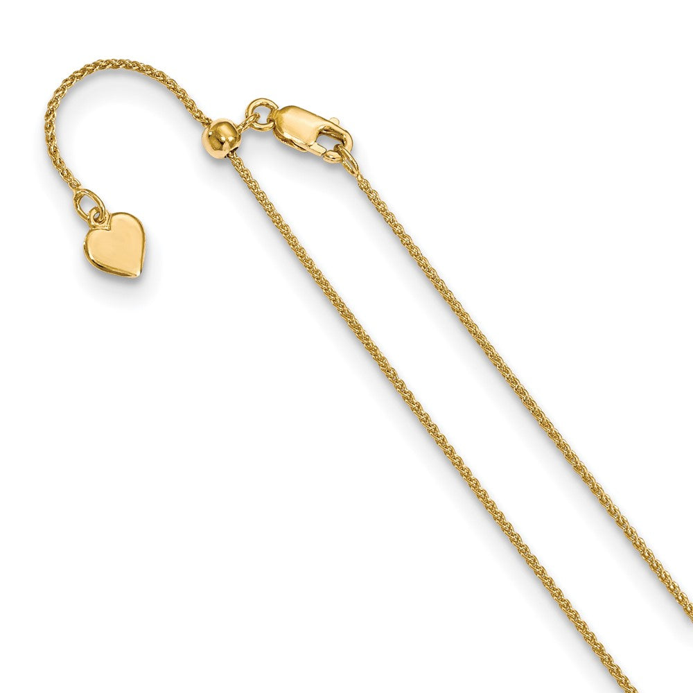 Leslie's Sterling Silver 1 mm Gold-plated Adjustable Spiga ChainFC41-30