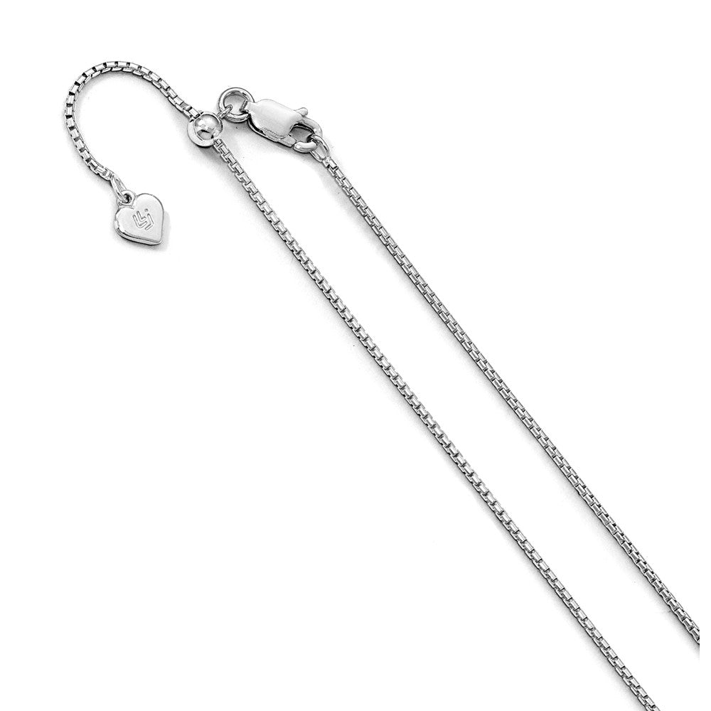 Leslie's Sterling Silver 1.25 mm Adjustable Round Box ChainFC45-30