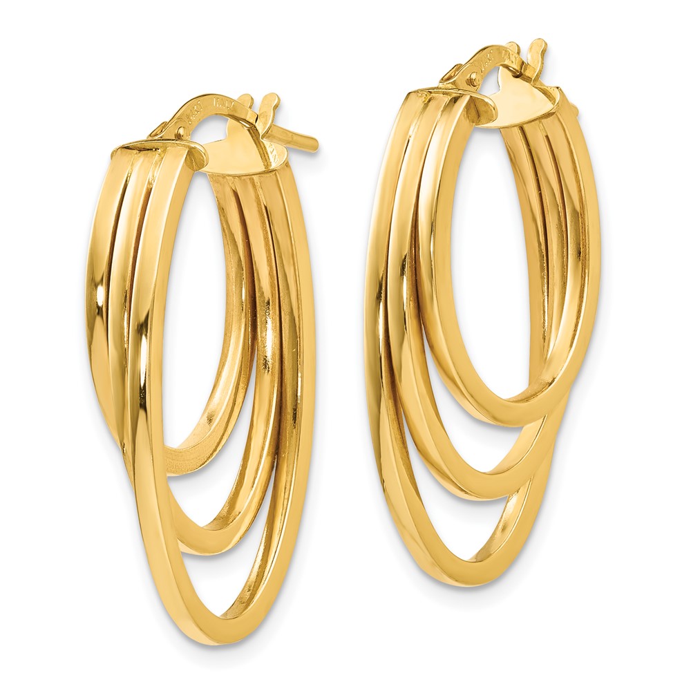 Leslie's 14K Polished Hoop EarringsLE1407