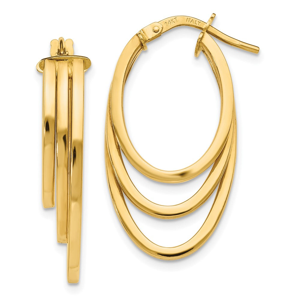 Leslie's 14K Polished Hoop EarringsLE1407