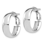 Load image into Gallery viewer, Leslie's 14K White 6mm High Polished Omega Back Hoop EarringsLE1889W