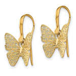 Load image into Gallery viewer, Leslie's 14K Polished Filigree Butterfly EarringsLE1992