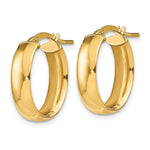 Load image into Gallery viewer, Leslie's 14k 5.75mm Polished Oval Hoop EarringsLE2012