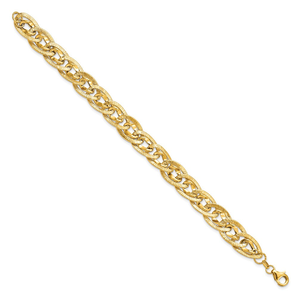 Leslie's 14K Fancy Link BraceletLF102-7.5