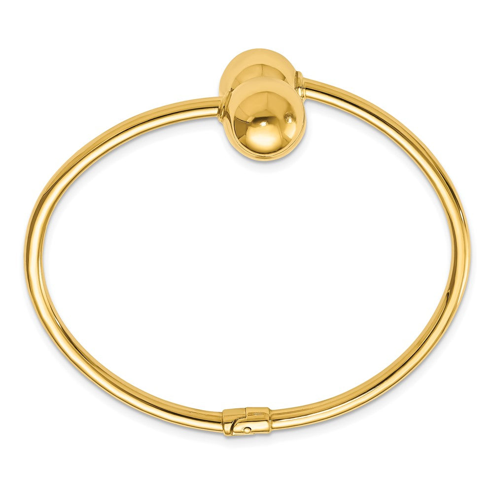 Leslie's 14K Polished Hinged Cuff BangleLF1047