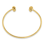 Load image into Gallery viewer, Leslie's 14K Polished & Textured Love Knot Flexible Cuff BangleLF1049