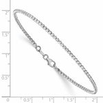 Load image into Gallery viewer, Leslie's 14K White Gold Polished D/C Beaded BraceletLF1081