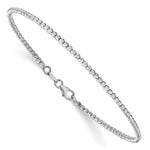 Load image into Gallery viewer, Leslie's 14K White Gold Polished D/C Beaded BraceletLF1081