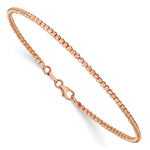 Load image into Gallery viewer, Leslie's 14K Rose Gold Polished D/C Beaded BraceletLF1082
