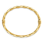 Load image into Gallery viewer, Leslie's 14K Polished Twisted Hinged BangleLF1093