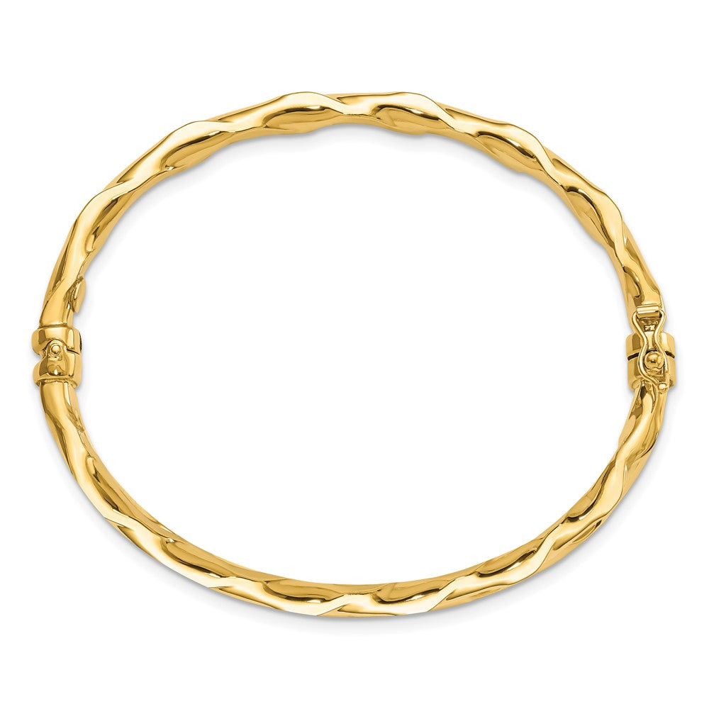 Leslie's 14K Polished Twisted Hinged BangleLF1093