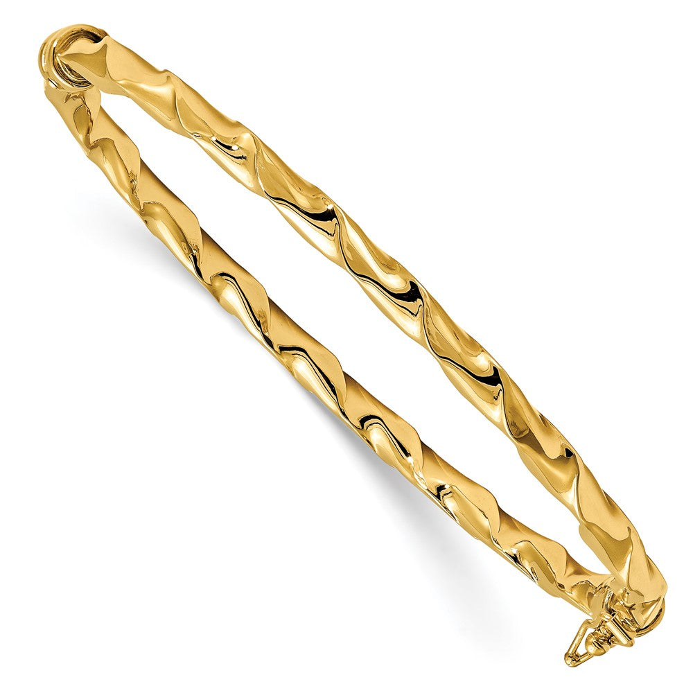 Leslie's 14K Polished Twisted Hinged BangleLF1093