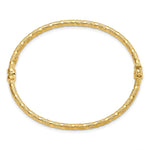 Load image into Gallery viewer, Leslie's 14K Polished & Textured Hinged BangleLF1095