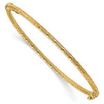 Load image into Gallery viewer, Leslie's 14K Polished & Textured Hinged BangleLF1095